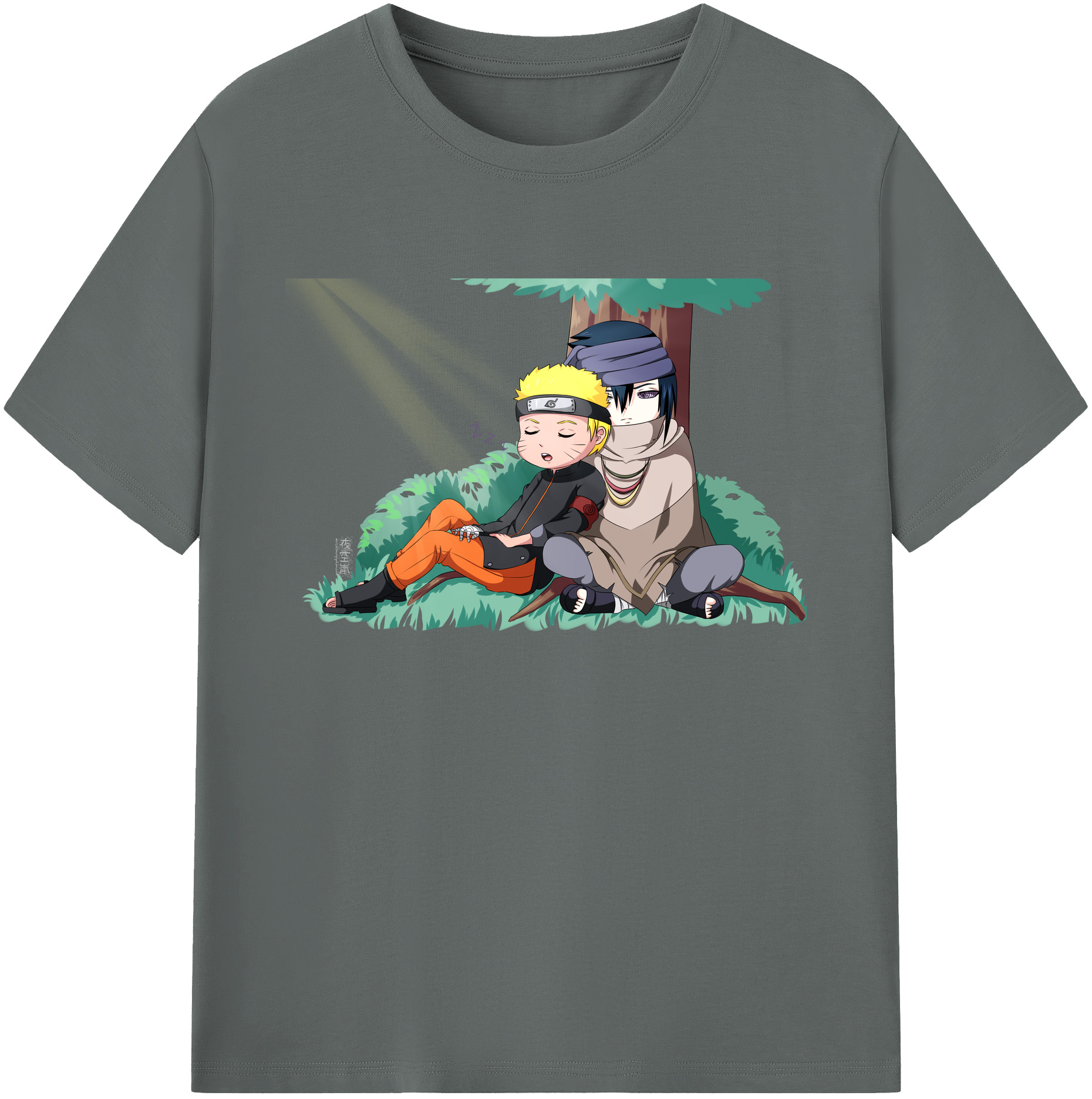 （画像用） NARUTO -ナルト- うずまき ナルト Uzumaki Naruto 綿100％ メンズ半袖Tシャツ｜肌触りやわらか＆通気性